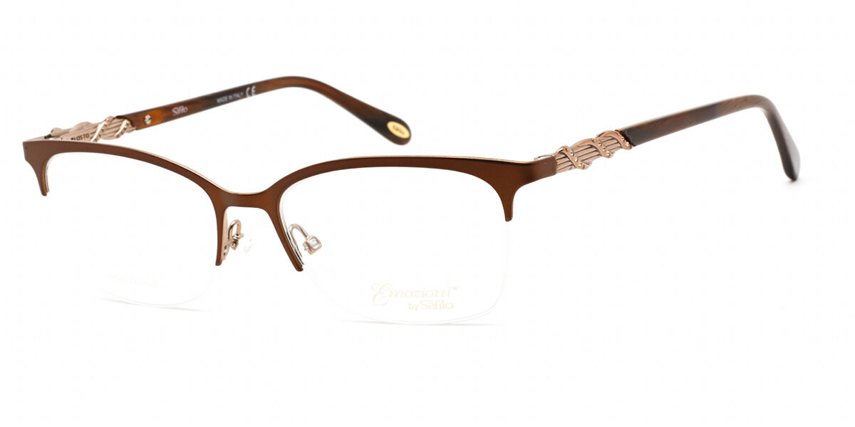 Emozioni EM 4412 0YZ4 Eyeglasses in Matte Dark Brown | SmartBuyGlasses USA