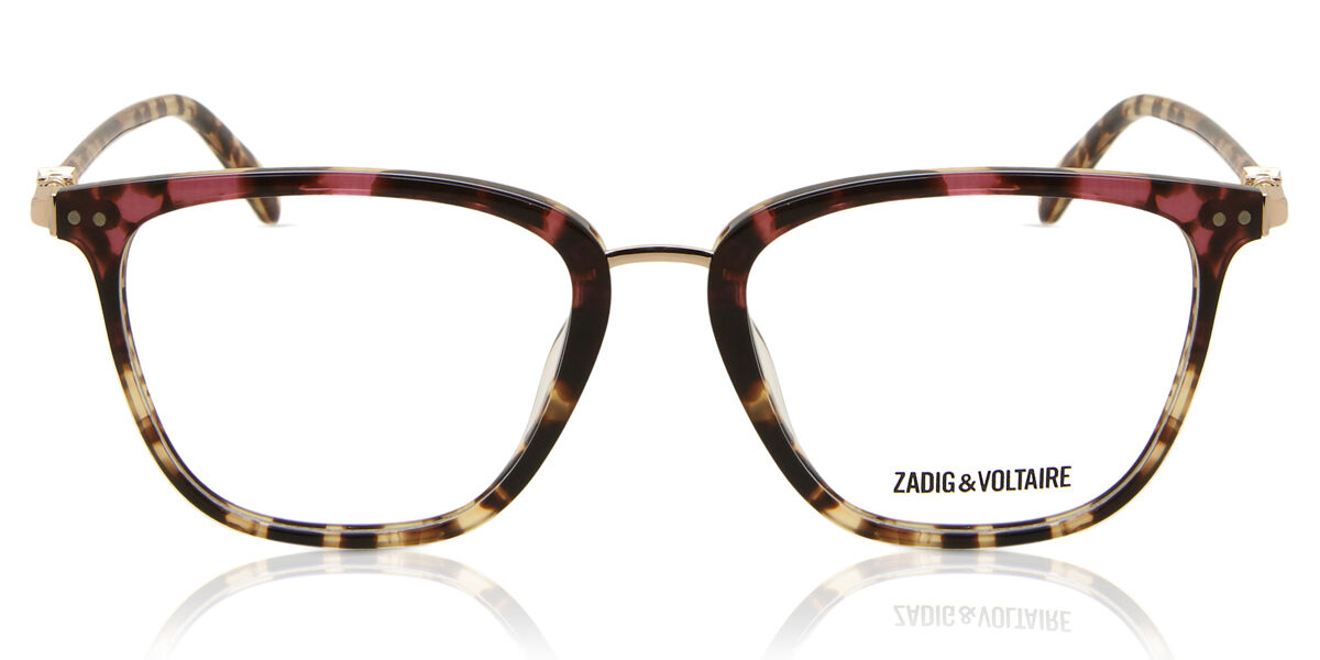 Zadig & Voltaire VZV204 0AHL 51 Sköldpaddemönstradeshell Glasögon (Endast Båge) Kvinna
