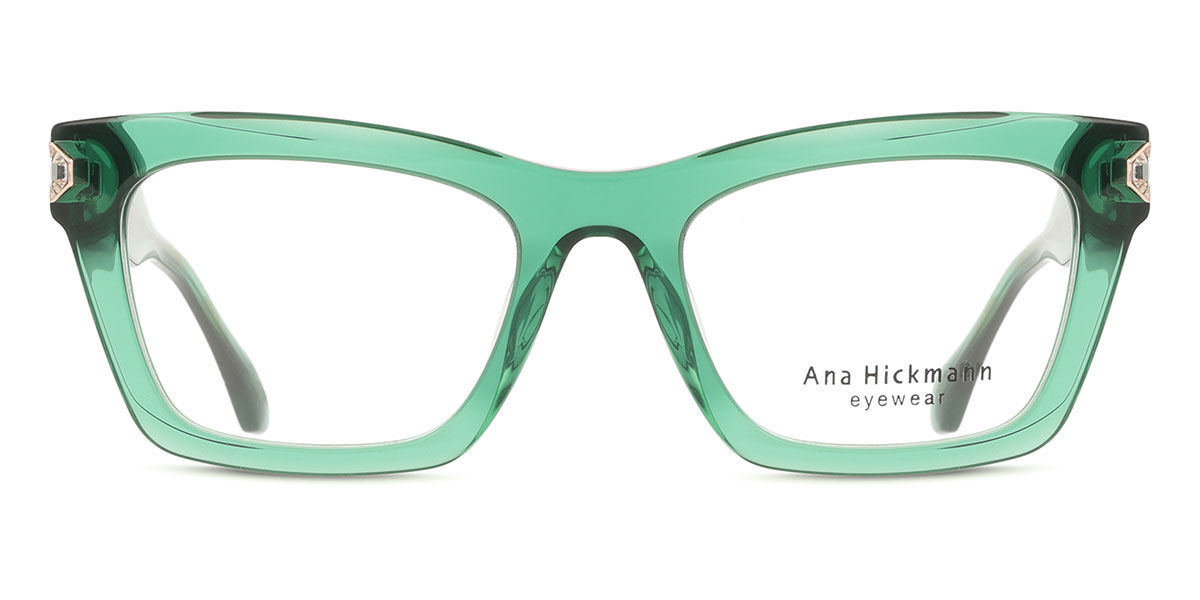 Ana Hickmann AH6504 T01 Women’S Glasses Green Size 52 - Free Lenses - Blue Light Block Available-image