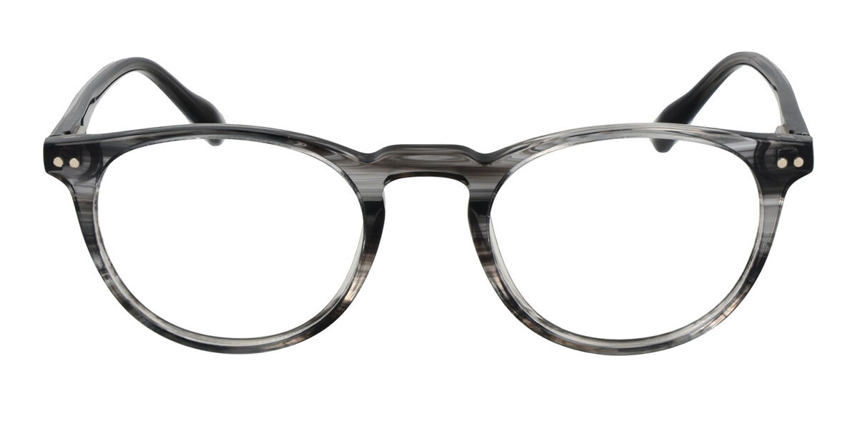 Bulget BG6431M E01 Oval Shiny Striped Grey Frame Eyeglasses ...