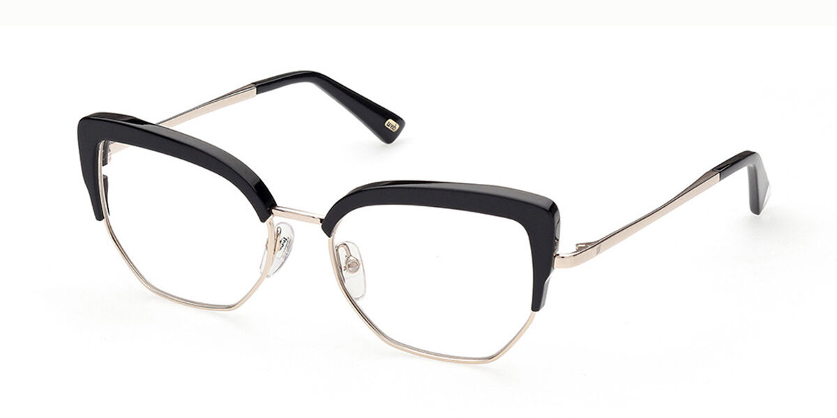Photos - Glasses & Contact Lenses Web Web WE5370 32A Women's Eyeglasses Gold Size 53  - Blue Lig(Frame Only)