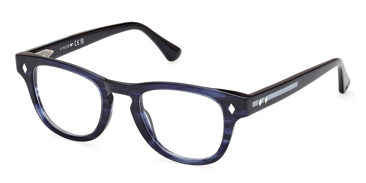 Photos - Glasses & Contact Lenses Web Web WE5384 092 Men's Eyeglasses Tortoiseshell Size 47  - B(Frame Only)