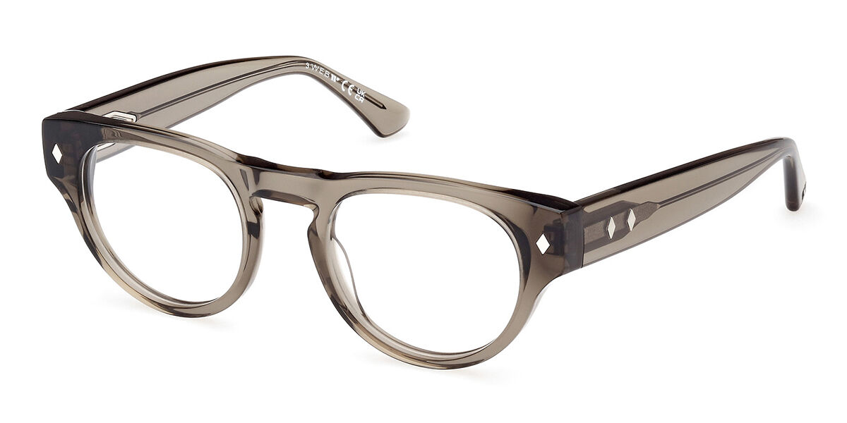 Photos - Glasses & Contact Lenses Web Web WE5416 057 Men's Eyeglasses Brown Size 48  - Blue Ligh(Frame Only)