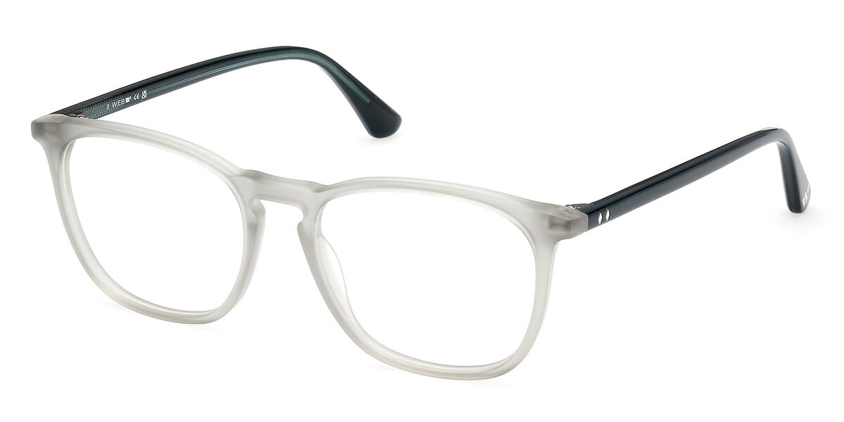 Photos - Glasses & Contact Lenses Web Web WE5419 095 Men's Eyeglasses White Size 53  - Blue Ligh(Frame Only)
