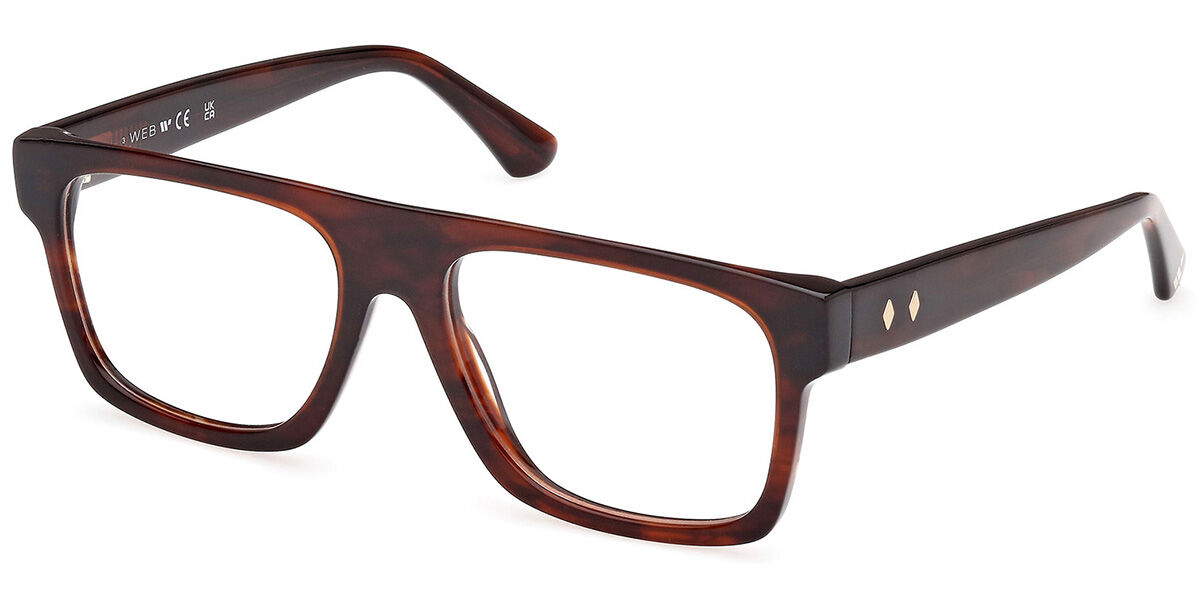 Photos - Glasses & Contact Lenses Web Web WE5426 045 Men's Eyeglasses Tortoiseshell Size 55  - B(Frame Only)