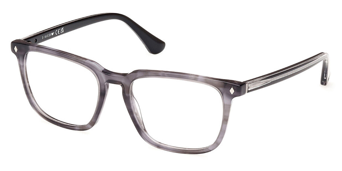 Photos - Glasses & Contact Lenses Web Web WE5430 020 Men's Eyeglasses Grey Size 54  - Blue Light(Frame Only)