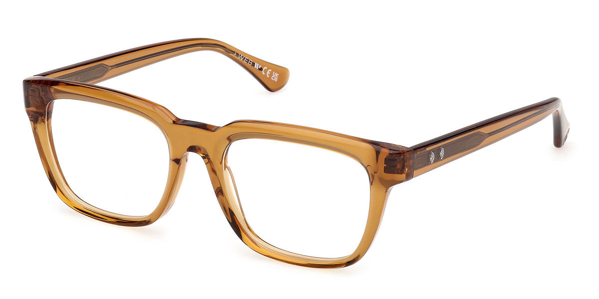 Photos - Glasses & Contact Lenses Web Eyewear Web Eyewear WE5469 Men's Glasses, Brown, Size 53