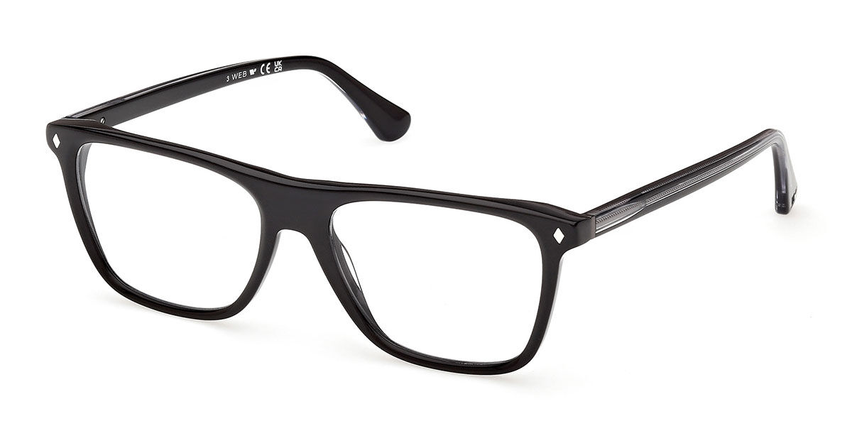 Photos - Glasses & Contact Lenses Web Eyewear Web Eyewear WE5475 Men's Glasses, Black, Size 55