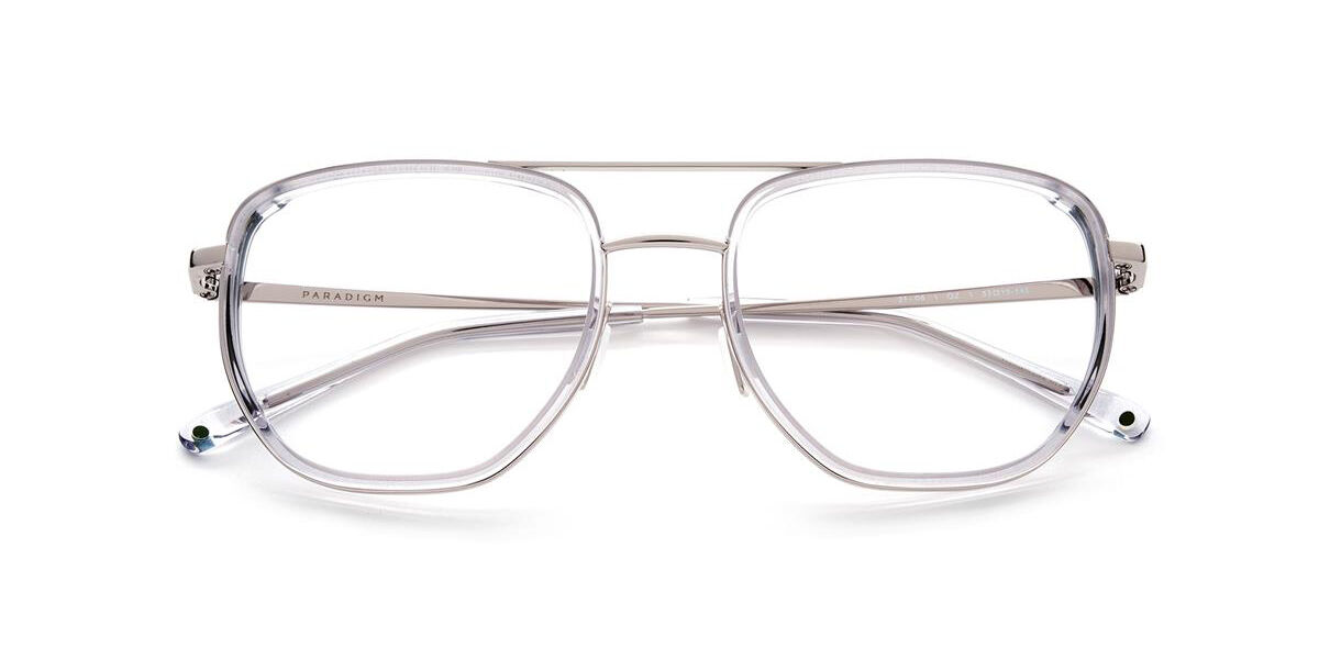 Paradigm 21-06 Quartz Eyeglasses in Transparent Grey Gold ...