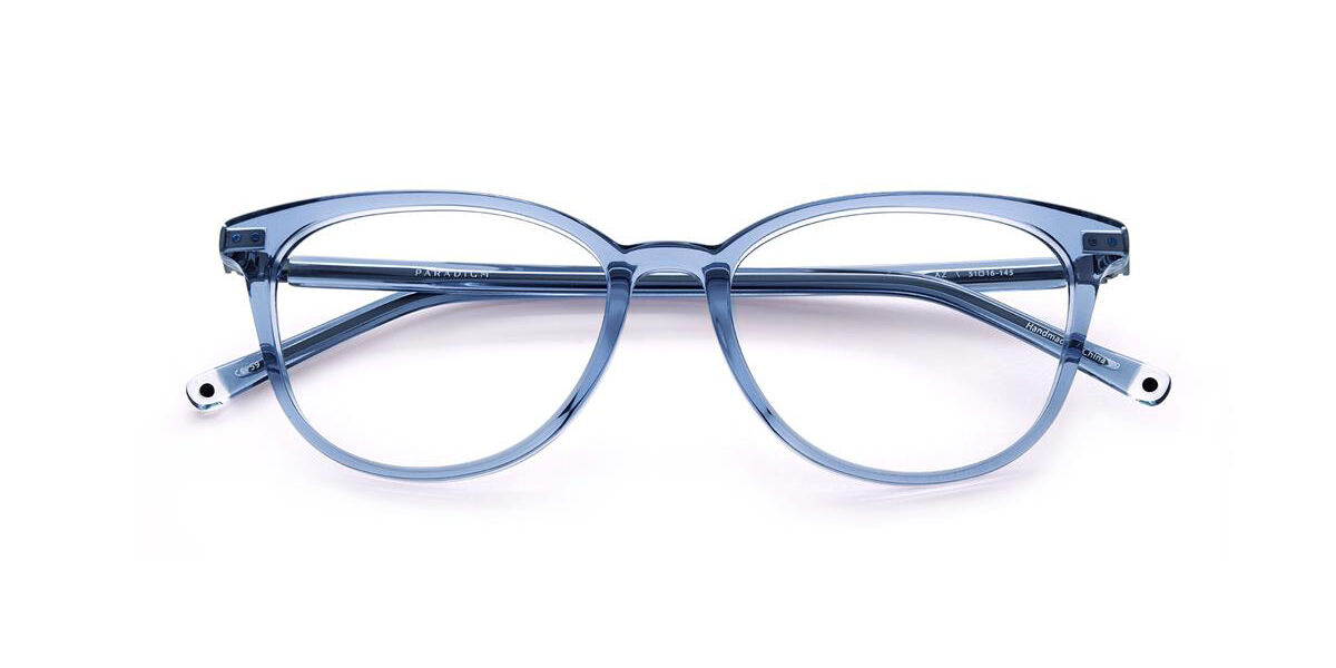 Paradigm 21-07 Azure Oval Transparent Blue Eyeglasses | SmartBuyGlasses US
