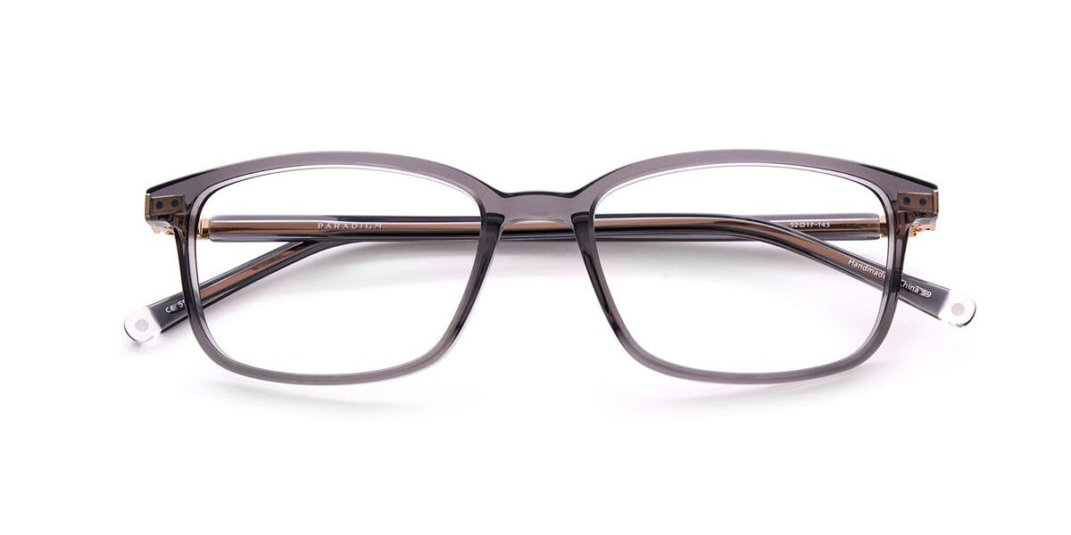 Paradigm 21-08 Slate Rectangle Transparent Slate Grey Eyeglasses ...