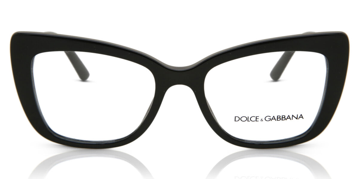 Dolce & Gabbana DG3308 501 Glasses Black | VisionDirect Australia