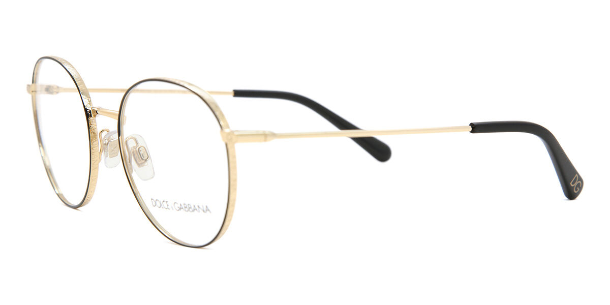 DOLCE & GABBANA ラウントフレムメカネ DG1322 1334 Dolce & Gabbana™ DG1322 1334 53 Gold/Black Eyeglasses