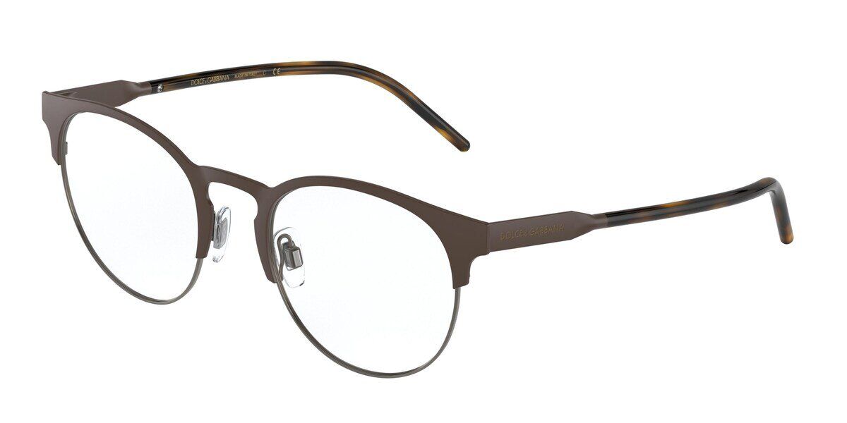Dolce & Gabbana DG1331 1336 Men's Eyeglasses Brown Size 51 - Blue Light Block Available