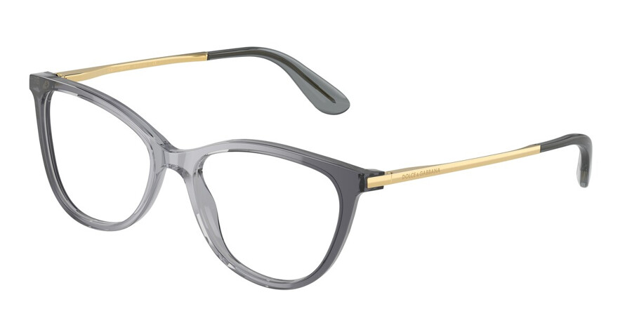 Dolce & Gabbana DG3258 Blue-Light Block 3268 Glasses Transparent Grey |  SmartBuyGlasses UK