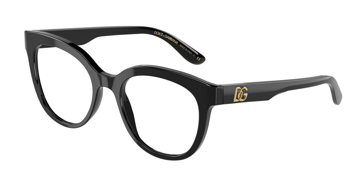 Dolce & Gabbana DG3353 501 Glasses Black | VisionDirect Australia