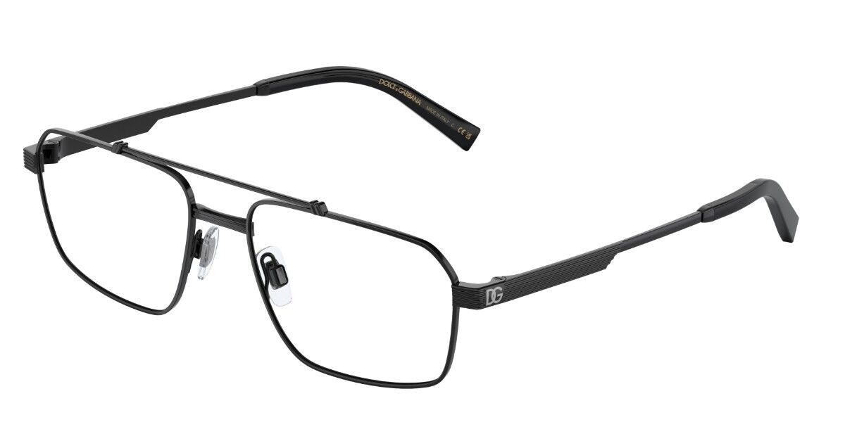 Dolce & Gabbana DG1345 1106 Glasses Matte Black | VisionDirect Australia
