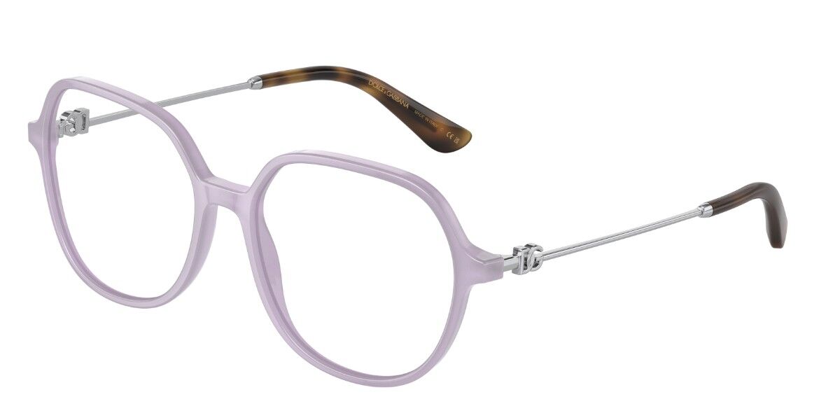 Dolce & Gabbana DG3364 3382 Glasses Transparent Lilac Purple |  SmartBuyGlasses UK