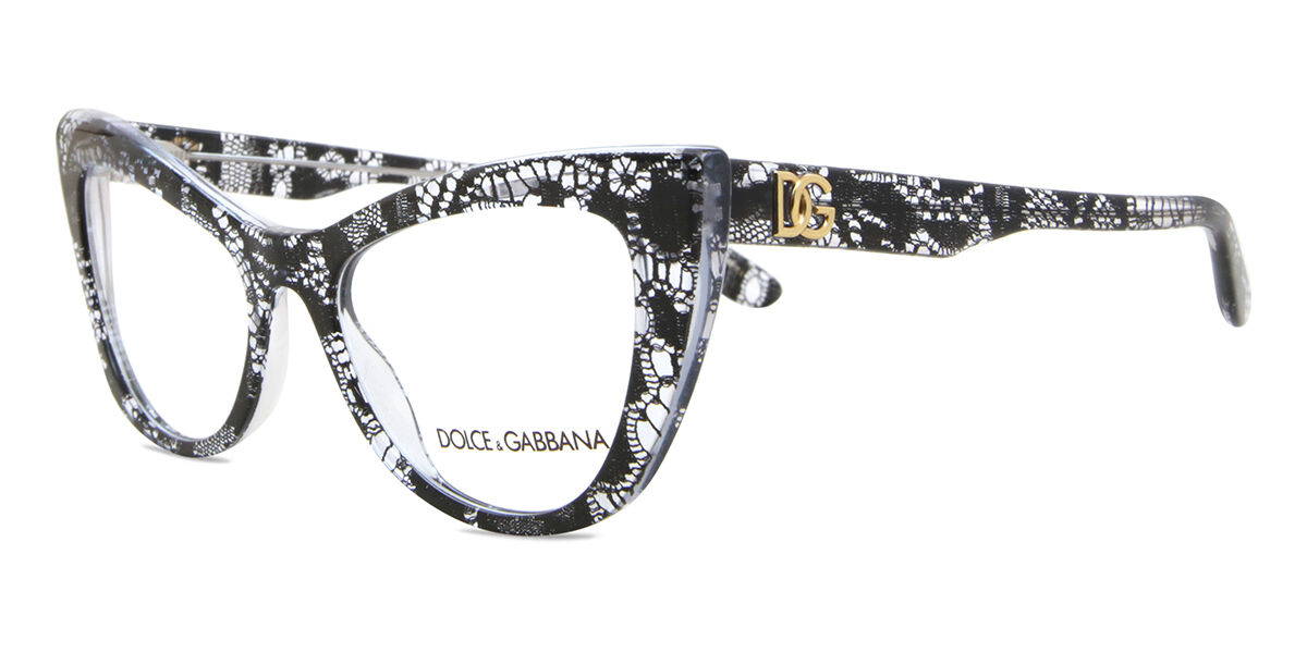 DOLCE & GABBANA キャットアイクラス 0DG3354 3152 Dolce & Gabbana DG3354 3152 Eyeglasses Women's Black Lace