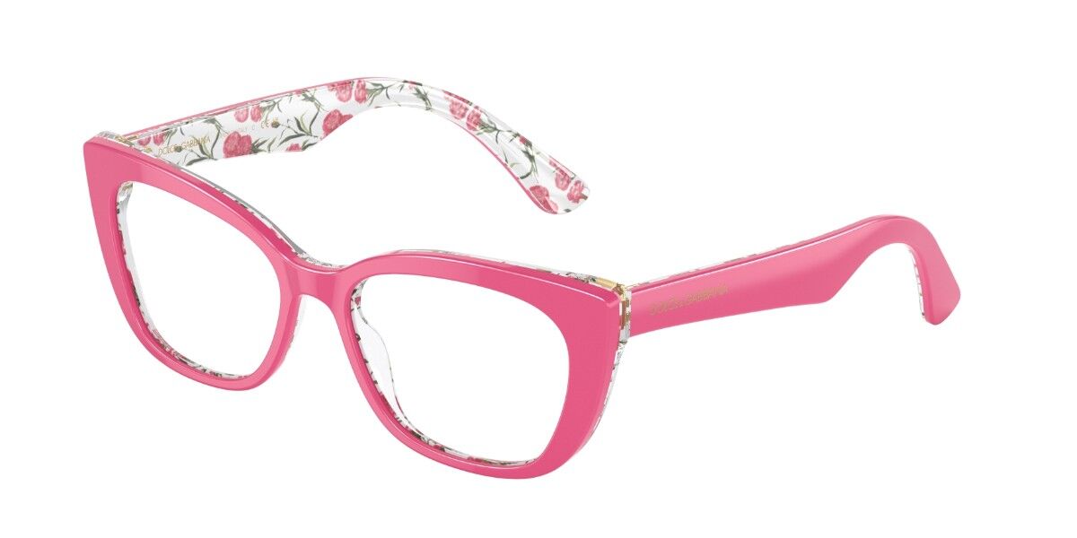 Photos - Glasses & Contact Lenses D&G Dolce & Gabbana Dolce & Gabbana DX3357 Kids 3408 Kids' Eyeglasses Pink Siz 