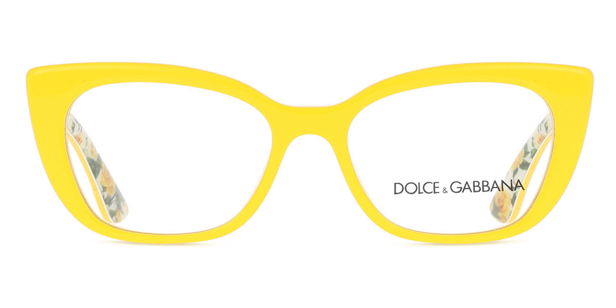 Dolce & Gabbana DX3357 Barn 3443 47 Gula Glas&ouml;gon (Endast B&aring;ge) Barn