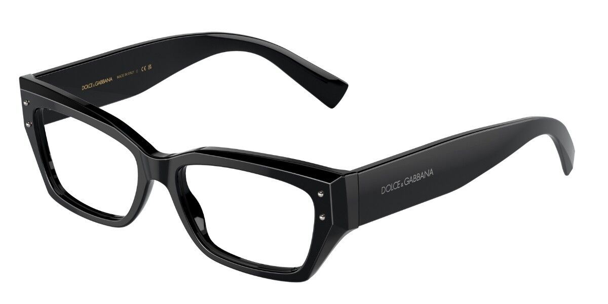 Photos - Glasses & Contact Lenses D&G Dolce & Gabbana Dolce & Gabbana DG3387 501 Women's Eyeglasses Black Size 5 