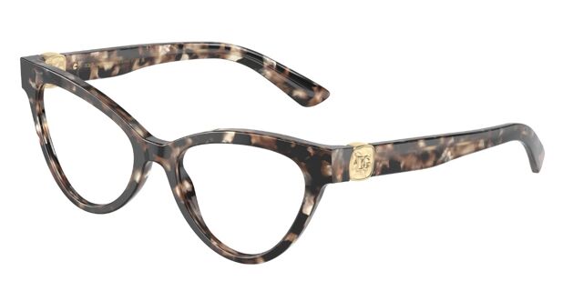 Dolce Gabbana DG3394 3438 Brown Pearl Tortoise Eyeglasses