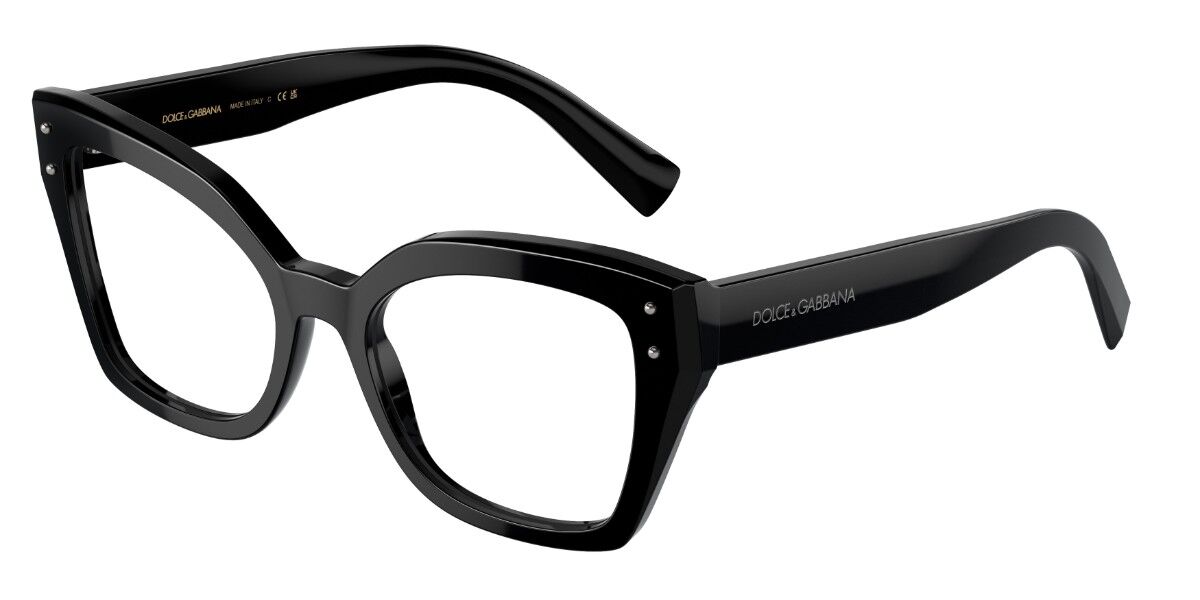 Dolce & Gabbana DG3386F Asian Fit 501 Women's Eyeglasses Black Size 53 (Frame Only) - Blue Light Block Available