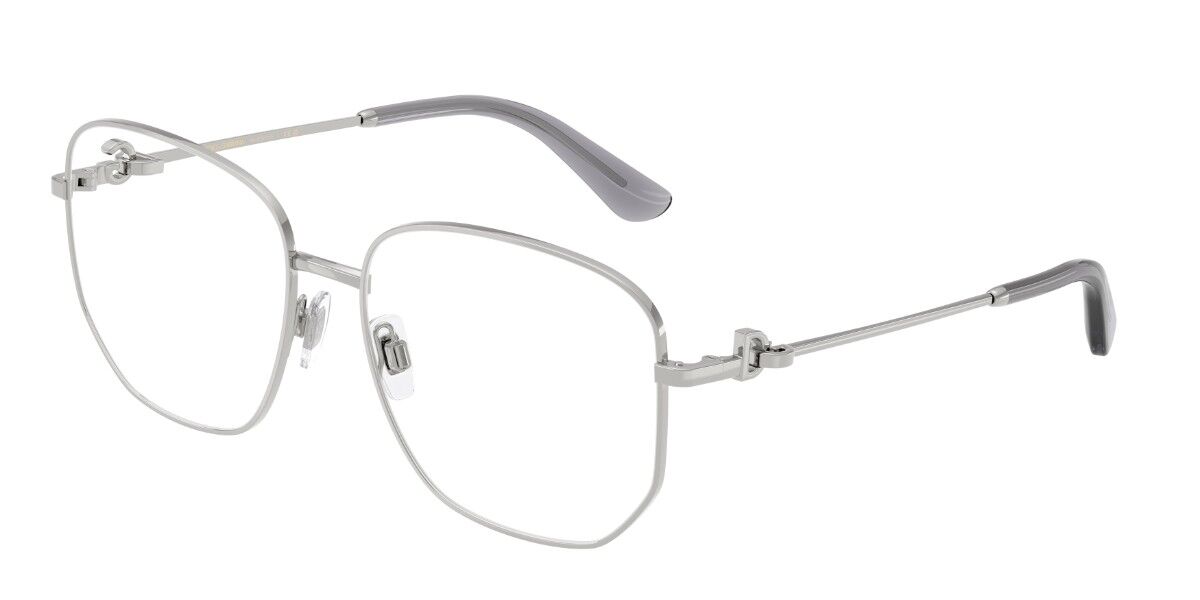 Dolce & Gabbana DG1356 05 Women's Eyeglasses Silver Size 57 (Frame Only) - Blue Light Block Available