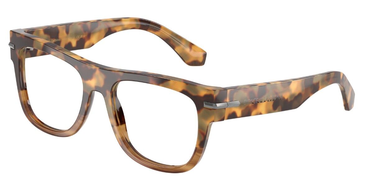 Dolce & Gabbana DG3407 3437 Men's Eyeglasses Tortoiseshell Size 54 - Blue Light Block Available