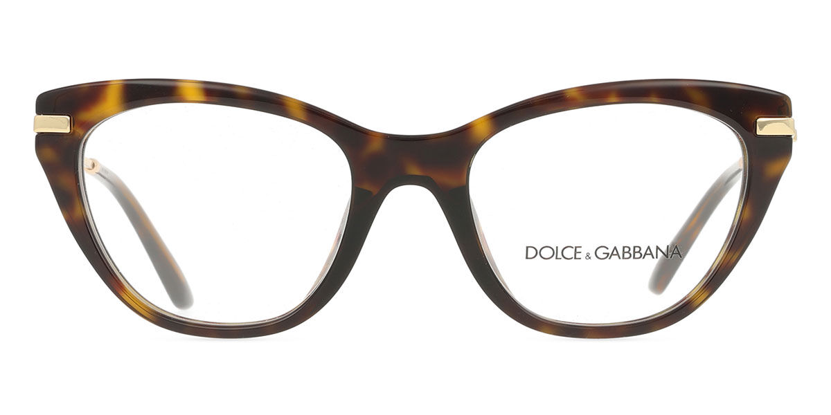 Photos - Glasses & Contact Lenses D&G Dolce & Gabbana Dolce & Gabbana DG3428 Women's Glasses, Tortoiseshell, Size 51 