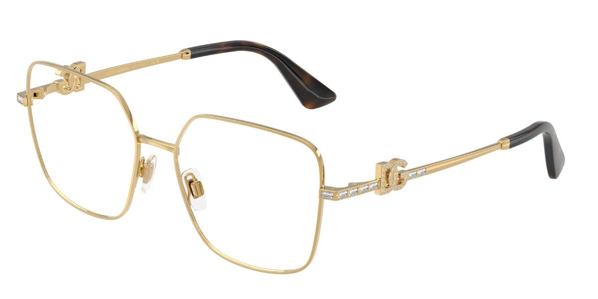 Dolce & Gabbana DG1367B 02 54 Lunettes De Vue Femme Dorées