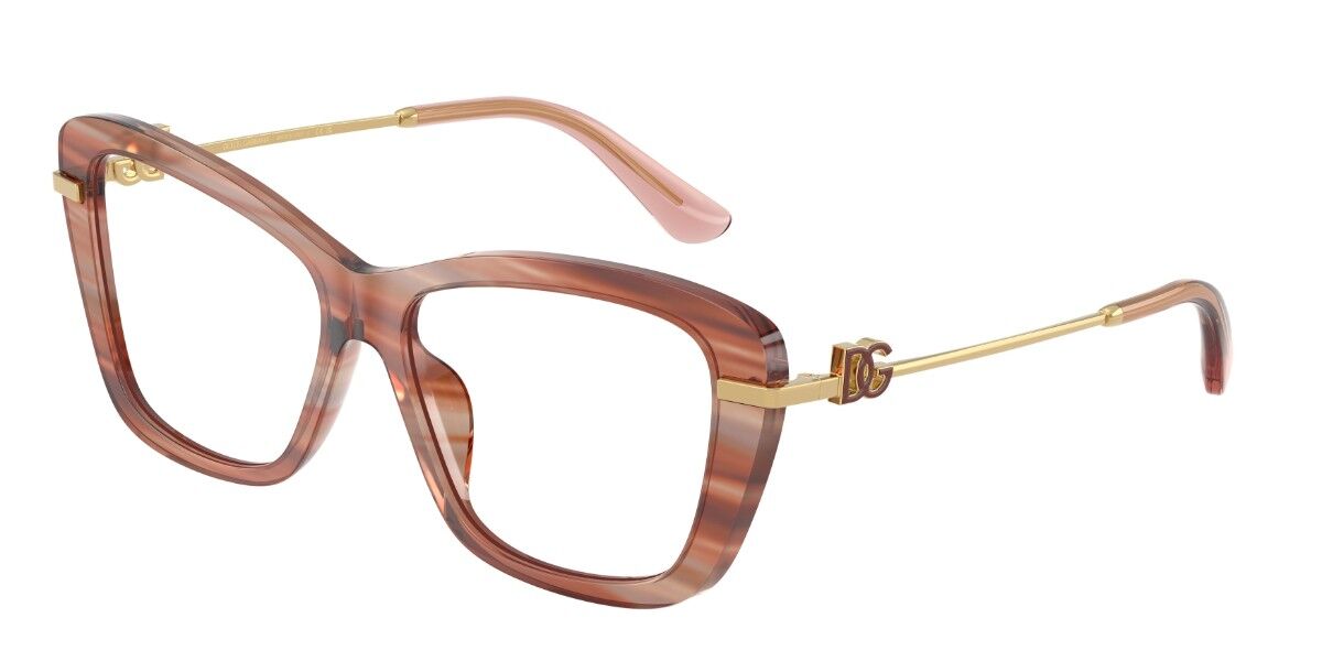 Dolce & Gabbana DG3439 3473 53 R&ouml;da Glas&ouml;gon (Endast B&aring;ge) Kvinna