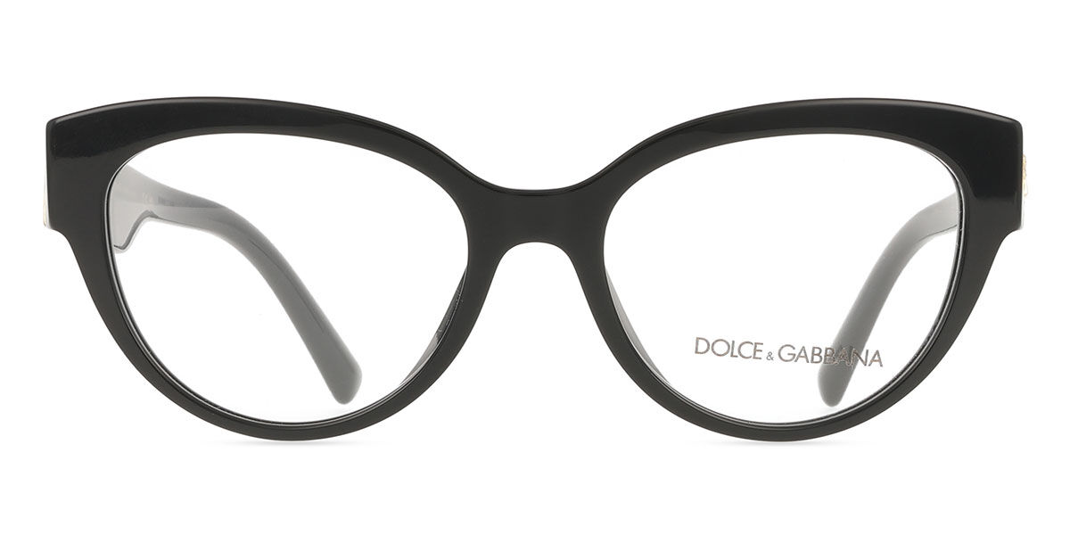 Dolce & Gabbana DG3440 501 52 Lunettes De Vue Femme Noires
