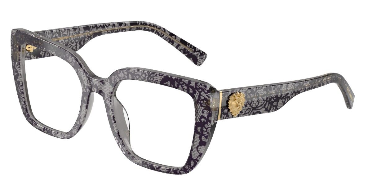 Dolce & Gabbana Damski Black Lace Dg3441 3471 51 Czarne E Okulary Korekcyjne