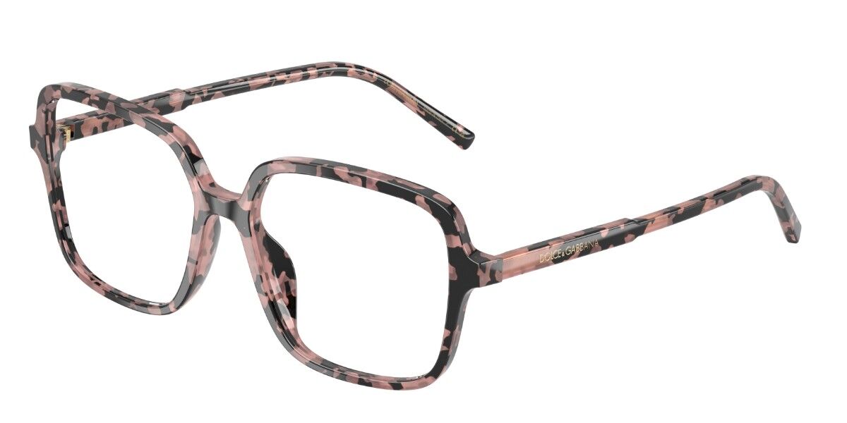 Dolce & Gabbana Vrouw Pink Tortoise Dg3442 3476 Tortoiseshell Dames Bril