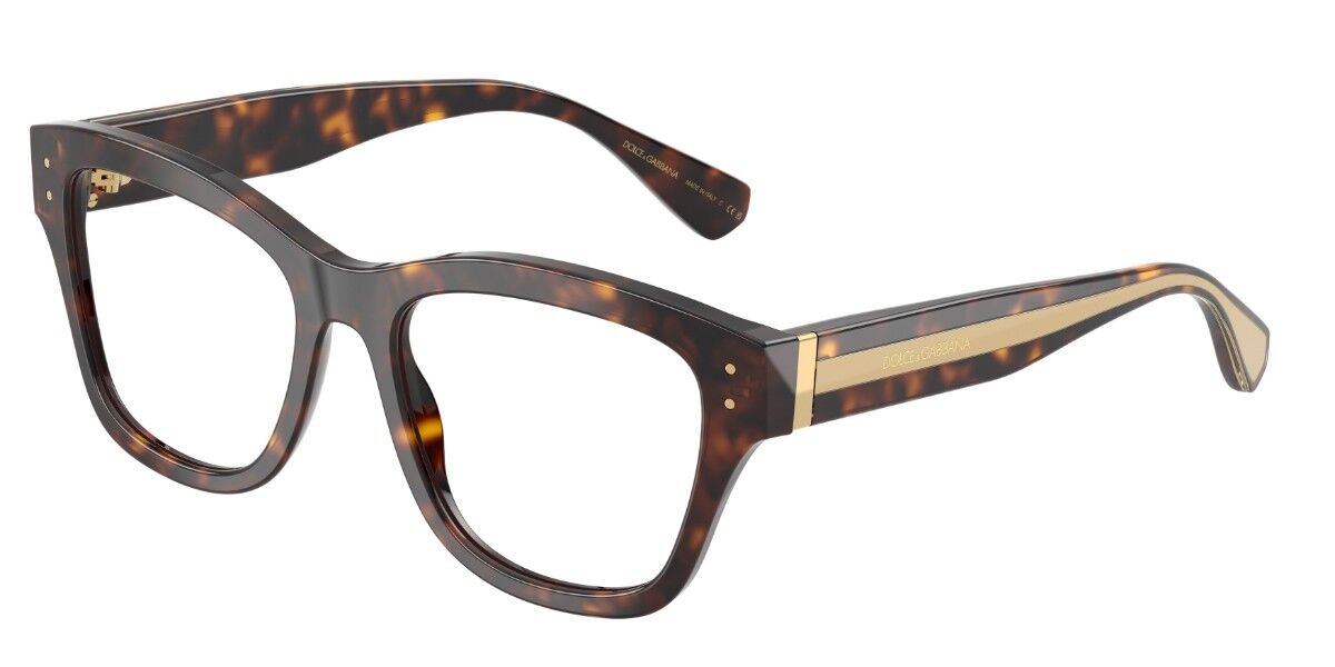 Dolce & Gabbana DG3449 Women's Glasses, Tortoiseshell, Size 52