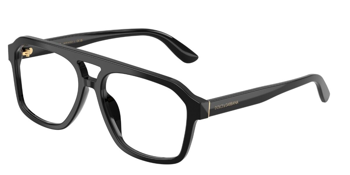 Dolce & Gabbana DG3452 Men's Glasses, Black, Size 57