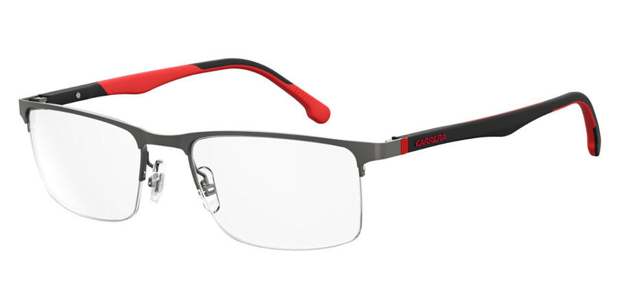 Carrera 8843 R80 Eyeglasses in Smoked Dark Ruthenium | SmartBuyGlasses USA