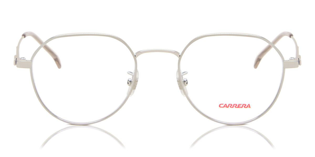 Photos - Glasses & Contact Lenses Carrera 1117/G Asian Fit 010 Men's Eyeglasses Silver Size 49 (Fram 