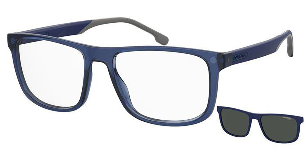 Lunettes Carrera CA 8057/CS With Clip-On FLL/M9 Transparent Blue ...