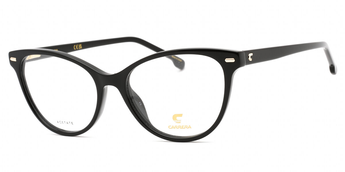 Carrera 3020 807 Women's Eyeglasses Black Size 53 (Frame Only) - Blue Light Block Available