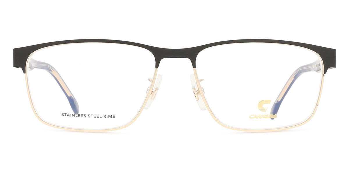 Carrera Męski Matte Black On Gold C Flex 06/G Azjatycki Krój I46/2Y 57 Zlote Meskie Okulary Korekcyjne