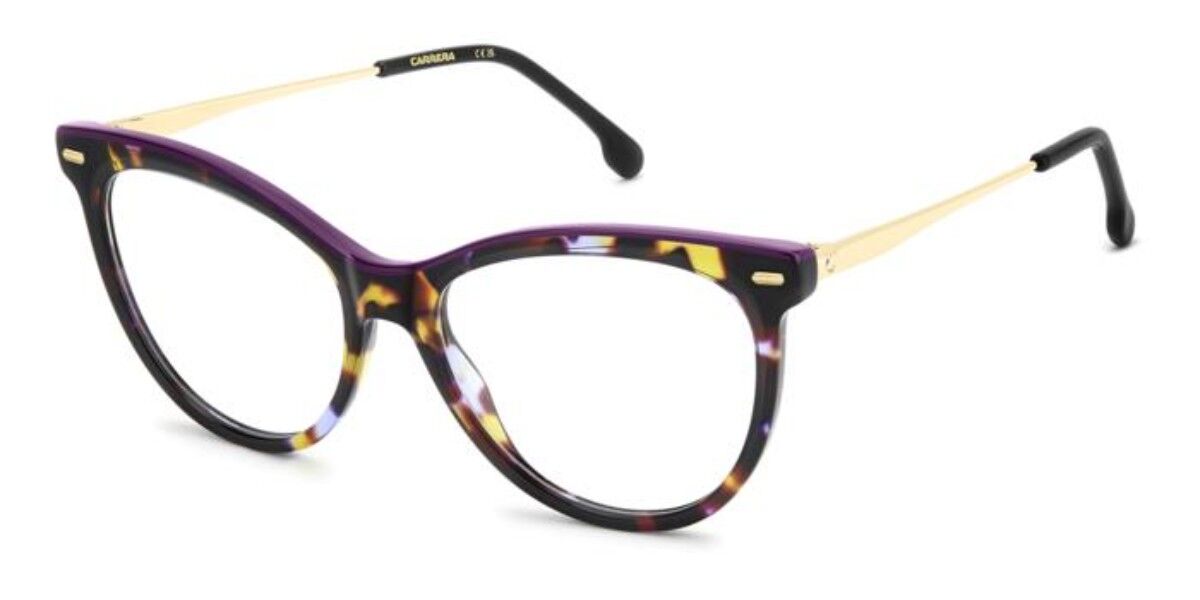 8q4 Color Code Lentes ópticos Carrera 3078 8Q4 Ojo de Gato Purple Brown Tortoise On ...