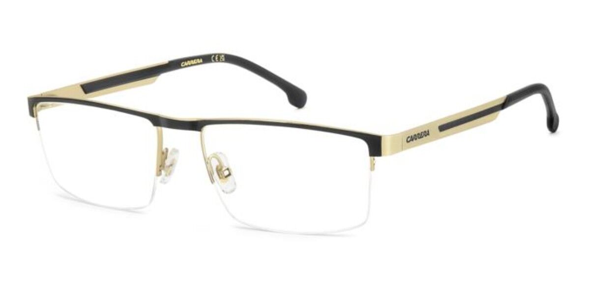 Carrera Męski Matte Black On Gold 8930 I46 57 Zlote Meskie Okulary Korekcyjne