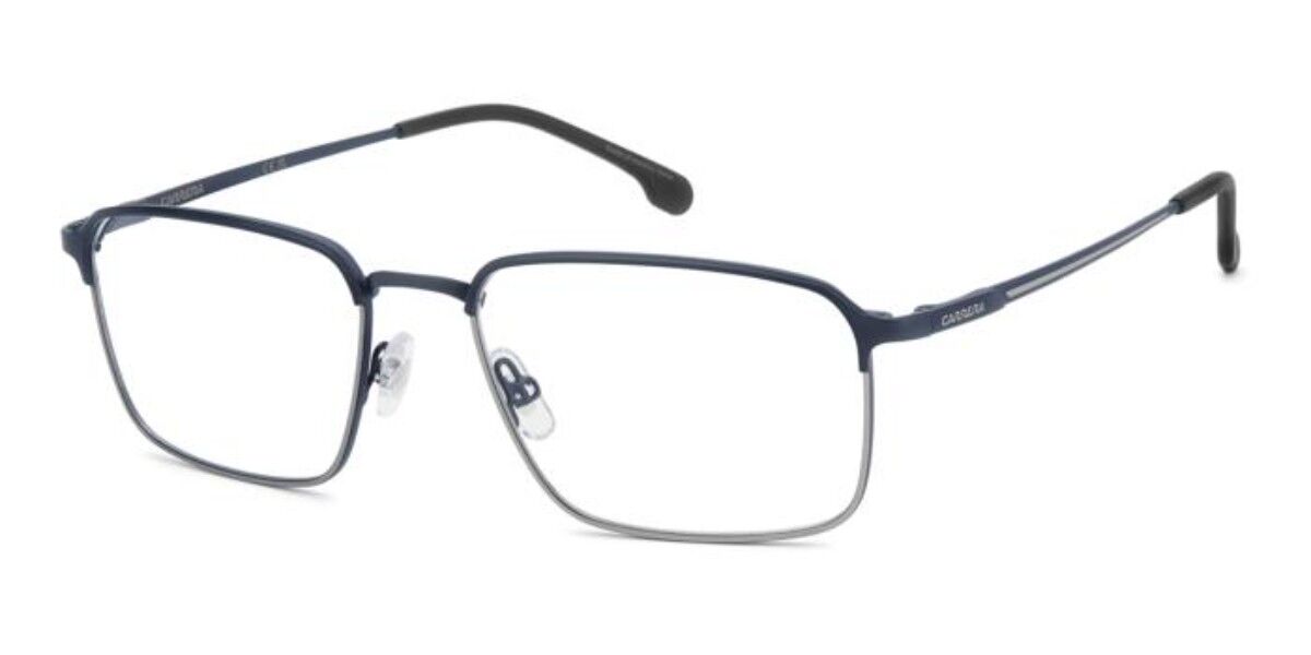 Carrera Męski Matte Blue On Ruthenium Silver 8927 Ku0 56 Niebieskie Meskie Okulary Korekcyjne