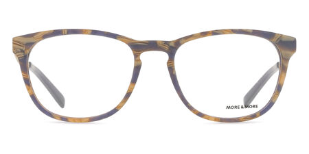 Lunettes MORE & MORE Mod 50060 - Monture Rectangulaire Cuivre/Brun - Taille 48-18-135