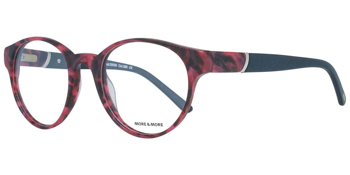 Photos - Glasses & Contact Lenses MORE & MORE 50508 380 Women's Eyeglasses Black Size 48 (Frame 