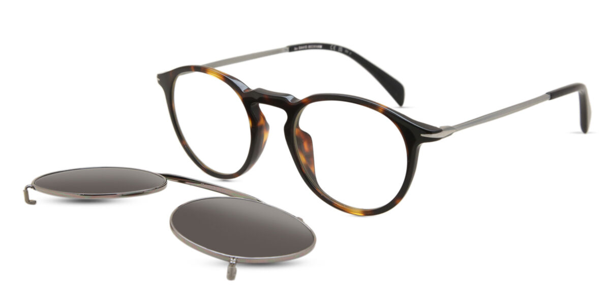 Photos - Glasses & Contact Lenses David Beckham DB 1003/G/CS With Clip-On 086/IR Men's Eyeglas 