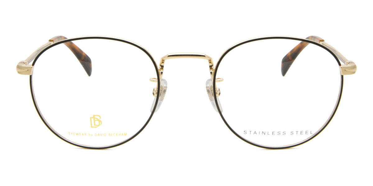 Photos - Glasses & Contact Lenses David Beckham DB 1015 RHL Men's Glasses Gold Size 50 - Free Lenses - HSA/FSA Insurance - Blue Light Block Avai 